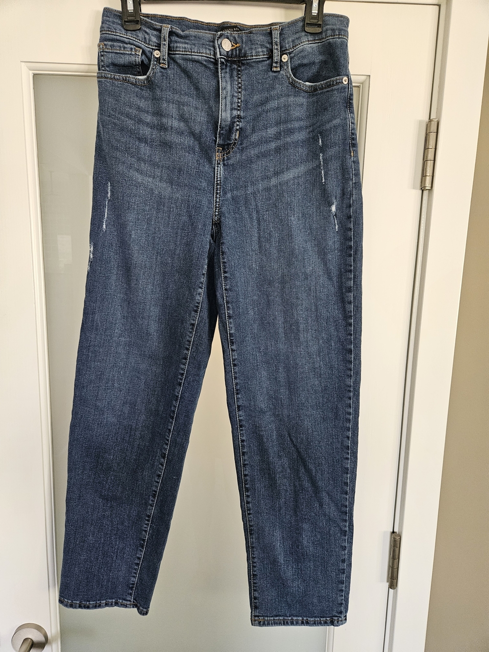 BANANA REPUBLIC Classic High-Rise Straight Leg Jeans - Medium Wash - Stretch